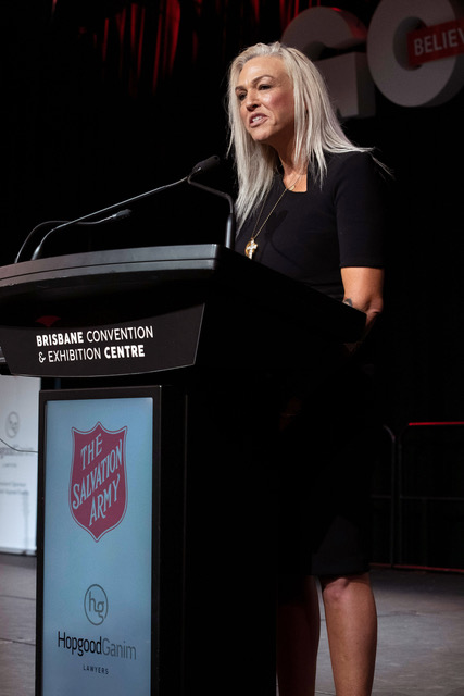 Cameron at Red Shield Appeal Launch in Brisbane